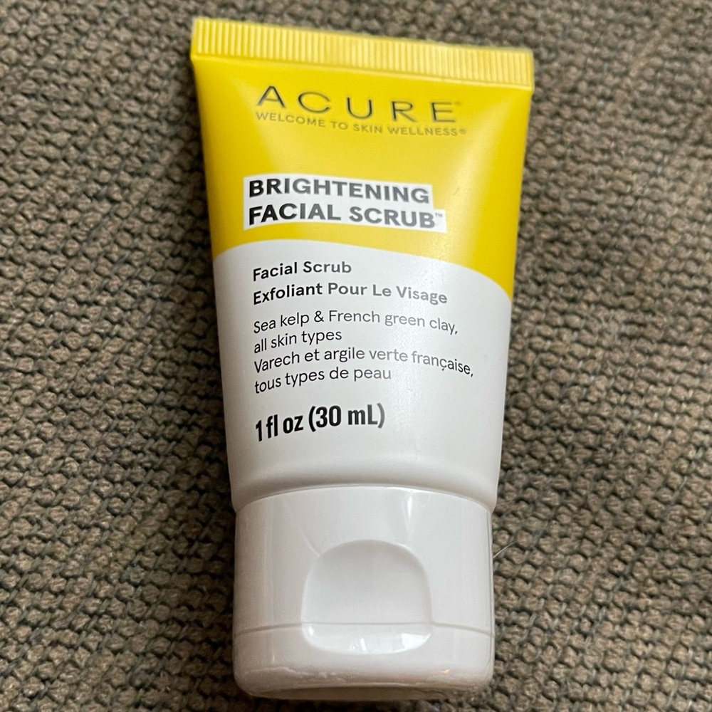 🔴 NWOT New Acure Brightening Facial Scrub Cleanser - 1 Oz